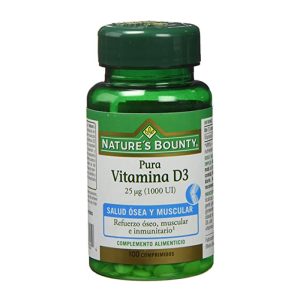 Nature's Bounty Vitamina D3 25µg 1000UI 100 Comprimidos