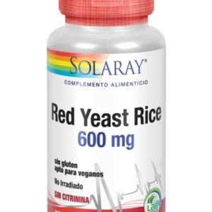 Solaray Red Yeast Rice 600mg 45 Vcaps