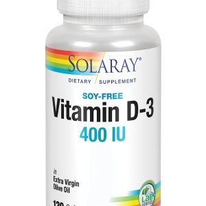 Solaray Vitamina D3 400 Ui 120 Perlas