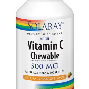 Solaray Vitamina C 500 Mg Sabor Naranja 100 Comp