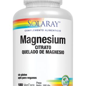 Solaray Big Magnesium Citrate 180 Vcaps