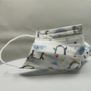 Mascarilla Infantil Desechable Pingüinos 50 Unidades