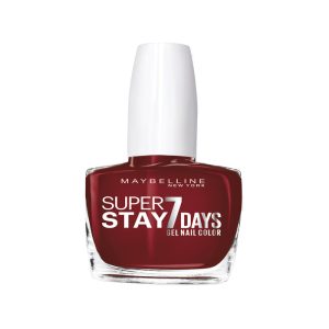Maybelline Superstay 7 Días Tono 287 Rouge Couture Plum Pintauñas Larga Duración Efecto Gel Color Rojo