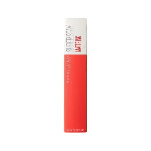 Maybelline Superstay Matte Ink Pintalabios Mate Larga Duración Tono 25 Heroine Color Naranja