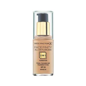 Max Factor Facefinity 3 In 1 Pre-Base, Corrector Y Base Spf20 80 Bronze 30ml