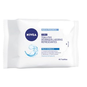 Nivea 3 En 1 Toallitas Desmaquilladoras Refrescantes 40 Unidades