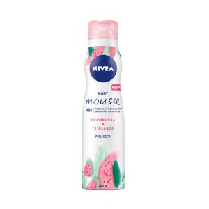 Nivea Body Mousse Hidratación Profunda Frambuesa Y Té Blanco 200ml