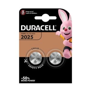 Duracell Pila Botón De Litio 3V 2025 DL/CR2025 2 Unidades