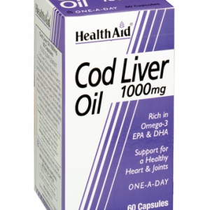 Health Aid Aceite De Higado De Bacalao 1000 Mg X 60 Caps