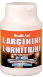 Health Aid L-Arginina-L-Ornitina 600 Mg-300 Mg 60 Comp