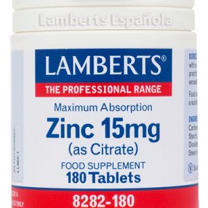 Lamberts Zinc 15 Mg 180 Tabs