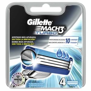 Gillette Mach3 Turbo Recambio 4 Unidades