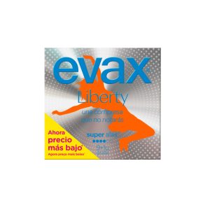 Evax Liberty Super Compresas Con Alas 10u