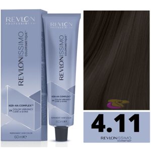 Revlon Revlonissimo Colorsmetique 4,11 Castaño Medio Ceniza Intenso 60ml