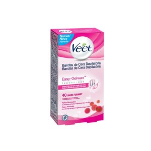 Veet Easy-Gelwax Bandas De Cera Depilatoria Piel Normal 40 Unidades
