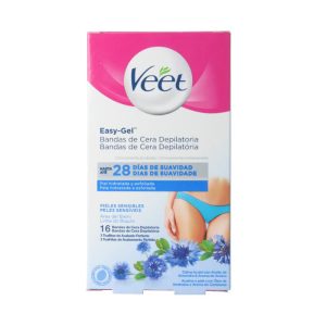 Veet Bandas De Cera Depilatorias Bikini Pieles Sensibles 16 Unidades