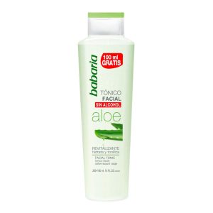 Babaria Aloe Vera Tonico Facial Sin Alcohol Revitalizante 200ml + 100ml Gratis