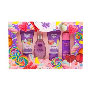 Tulipán Negro Candy Fantasy Eau De Toilette Spray 50ml Set 4 Piezas