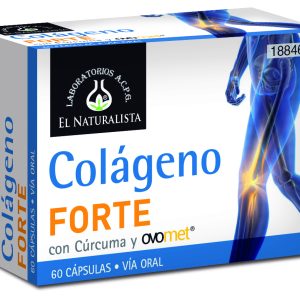 El Natural Colageno Forte Con Curcuma y Ovomet 60 Capsulas