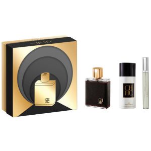 Carolina Herrera Ch Men Eau De Toilette Spray 100ml Set 3 Piezas
