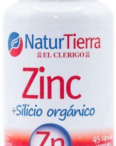 Naturtierra Zinc Silicio Orgánico 45 Caps Vegetales