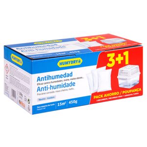 Humydry Antihumedad Aparato y 3 Recargas x 450g