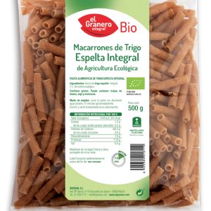 Granero Macarrones Espel Int Bio 500g