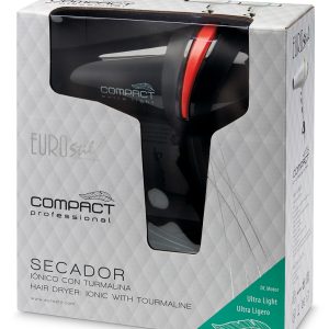 Eurostil Ionico Turmalina Secador 1800w Negro Negro 1un