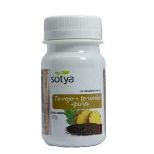 Sotya Te Verde, Te Rojo y Piña 500 Mg Caps 60u