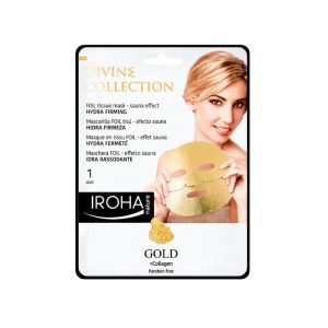 Iroha Nature Gold Mascarilla Foil Tisú Efecto Sauna Hidra Firmeza 1 Uso