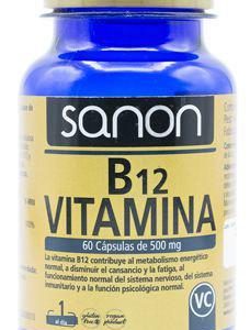 Sanon Vitamina B12 60 Cápsulas De 500 Mg