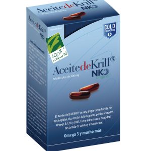 100%natura Aceite De Krill Nko 80 Cap De 500 Mg