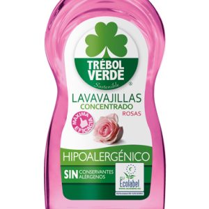 Trébol Verde Lavavajillas Rosas Ecologico 750ml